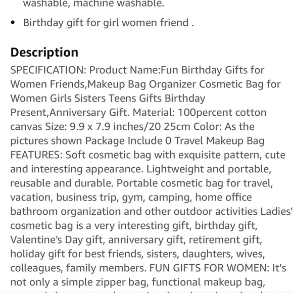 GREAT gift Idea or for you!“Be A Pineapple…Sweet on the Inside” Cosmetic Bag Wa… - Picture 8 of 8